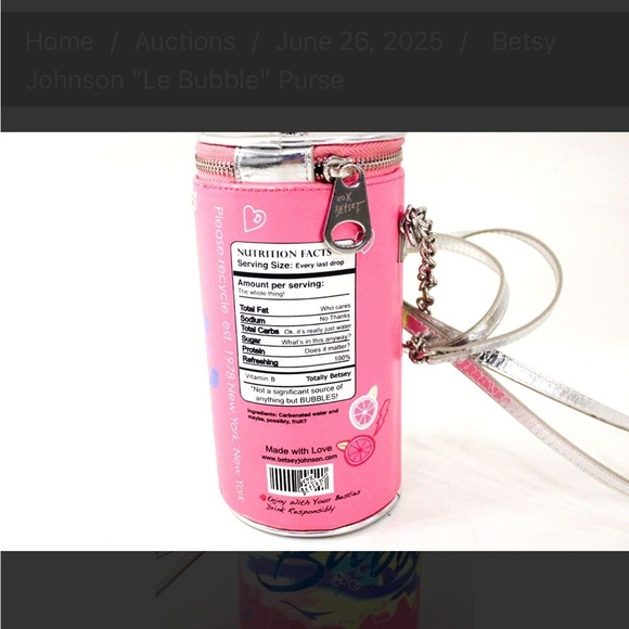 Betsey Johnson Pink and Yellow Bubble Cylinder Bag - Picture 7 of 8